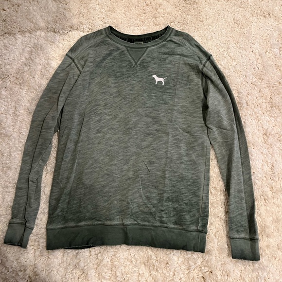 VS Pink Green Crewneck - Picture 1 of 3
